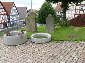 Kanalisierungsarbeiten an St. Crescentius (Foto: Karl-Franz Thiede)